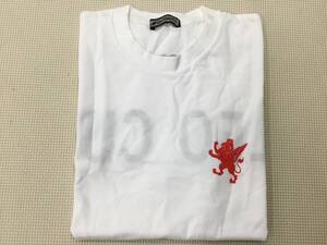 BT-1213A 未使用品【Butterfly】LEO CUP 記念Tシャツ サイズ FREE/白/半袖/丸襟/プリント入り/卓球/卓球部/部活/卓球大会/大きめサイズ