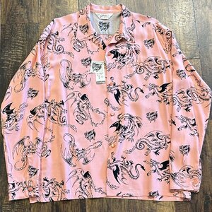 SOH×ヴィンスレイ L/S レーヨンシャツ “RETURN OF THE DRAGON” SH29308 162)ピンク サイズL トップス