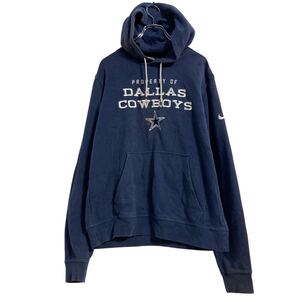 NIKE NFL ロゴスウェット パーカー S ネイビー ナイキ スポーツ プルオーバー DALLASCOWBOYS 古着卸 アメリカ仕入 a612-7965