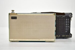 HITACHI WH-855 トランジスタラジオ ケース付[日立][TRANSISTOR][昭和レトロ][当時物]18M