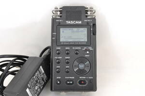 [KXK38]動作品 タスカム TASCAM DR-100MKII リニアPCMレコーダー ボイスレコーダー 24bit/96kHz対応 電源アダプター付き XLR端子対応