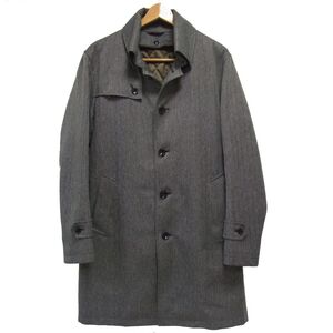 ☆TETE HOMME テットオム 中綿入りライナー コート ヘリンボーン柄 メンズ 大きめサイズ LL 1円スタート