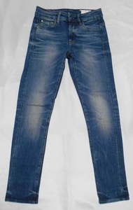 G-STAR RAW ジースターロウ ESSENTIALS　3301 Ultra High Super Skinny Jeans　スーパースキニー デニムジーンズ　赤耳　高級ライン　W25