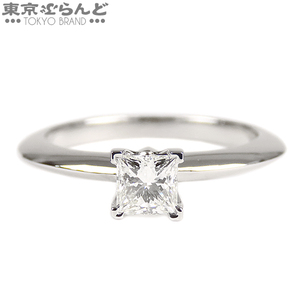 101704869 ティファニー TIFFANY&Co. ソリティア リング プラチナ Pt950 ダイヤモンド 0.36ct I VVS2 3EX 7.5号相当 リング・指輪 仕上済