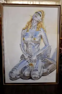 空山基HAJIME SORAYAMA ロボット版画 直筆サイン入り