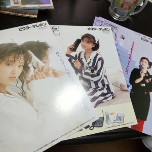 2312 酒井法子 のりぴー ビクター テレホン カタログ ３種５冊 