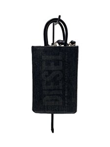 DIESEL◆ショルダーバッグ/フェイクレザー/GRY