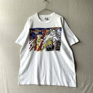 USA製 90s ANDY KANE アート Tシャツ / XL コットン FRUIT OF THE LOOM アートT ビンテージ 半袖 T4-08131-7607