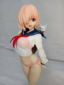 マシュ・キリエライト ガレージキット 塗装済完成品 制服マシュ 透けブラ ワンフェス トレフェス FGO Fate/Grand Order