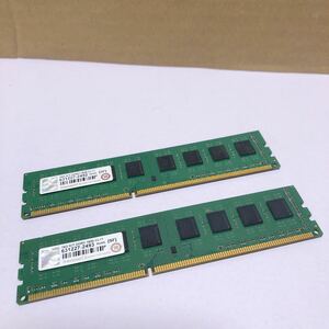 中古Transcend 16GB (8GB x2枚組) KIT DDR3 1600 CL11 トランセンド2枚 動作品SHN050