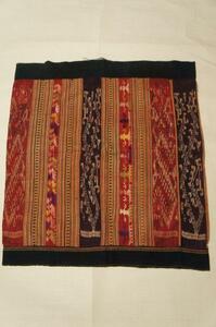 特選稀少品タイディーン族木綿絹絣浮織筒スカートE4818