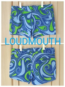 LOUD MOUTH US6 ラウドマウス ゴルフ ストレッチショートパンツ レディースXL相当 フルーレセントマーブル