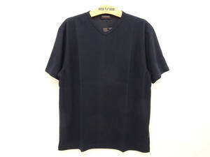 VESVIO（ベスビオ) 半袖 Vネック Tシャツ VM72-5104 ブラック (Lサイズ) 多少汚れあり 50%オフ (半額) 即決 新品