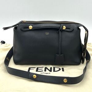 FENDI フェンディ バイザウェイ 2Way ショルダーバッグ ブラック ミディアム レディース ゴールド金具 ハンドバッグ 斜め掛けストラップ