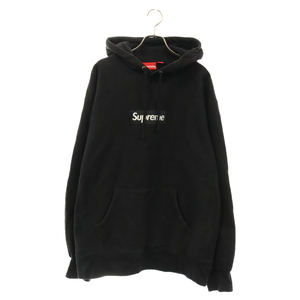 SUPREME シュプリーム 21AW Box Logo Hooded Sweatshirt ボックスロゴプルオーバーパーカー ブラック