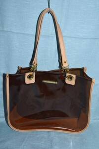 ＣＥＣＩＬ　ＭｃＢＥＥ　セシルマクビー　・　クリアー　トートバッグ　サイズ：27㎝X35㎝X10㎝（中古）