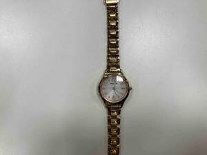 ジャンク wicca ウィッカ H0F8-R011227 腕時計 箱,備品付き ピンクゴールド ジャンク品 時間がずれてます