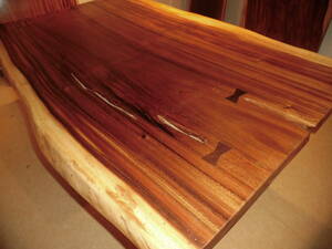 A049■モンキーポッド　豪華　テーブル　板　　ローテーブル 　ダイニング　 カウンター　 座卓 天板 　無垢　一枚板　