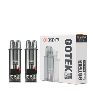 新品 Aspire GOTEK Pod 交換用カートリッジ アスパイア Gotek X/Gotek S 専用 POD 純正 スペア　予備　1箱2個入り