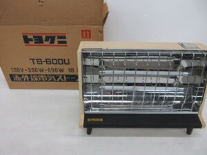 セ◆トヨクニ/赤外線電気ストーブ/TS-600/箱付/昭和レトロ/初期動作確認済◆ZK 11.7-1021