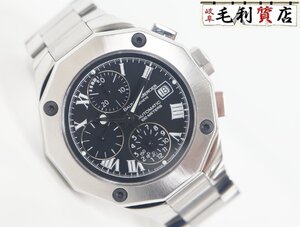 ボーム＆メルシエ BAUME & MERCIER リビエラ クロノグラフ MOA08669 ステンレス ブラック 自動巻き メンズ 【中古】 時計