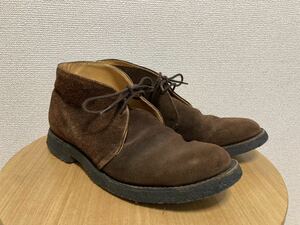 英国製 Clarks クラークス デザートブーツ レザーブーツ イングランド製 ブラウン系 7 約25cm /チャッカブーツ