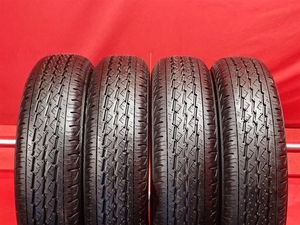 タイヤ4本 《 ブリヂストン 》 K370 [ 145/80R12 80/78N ]9.5分山★ 商用車6PR エブリィ NV100 クリッパー ミニキャブ キャリー n12