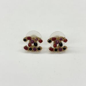 32◎1円スタート◎ CHANEL シャネル ピアス 両耳用 ココマーク パール ゴールド系 装飾品 アクセサリー レディース 【160371】