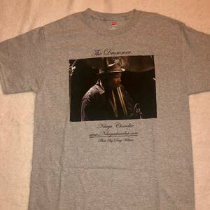 ★Ndugu Chancler レオン・チャンクラー T-shirts 公式 Tシャツ 半袖 ライブ グッズ ジャズ JAZZ フュージョン グレー 音楽 コンサート★