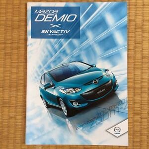 絶版車 カタログ マツダ DEMIO 2011年7月発行 42P SKYACTIV スカイアクティブ テクノロジー 主要諸元付