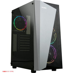 D1907YO ◆1220_3凹【訳あり・展示品】パソコンケース ATX ミドルタワー ZALMAN S4 Plus CS7798 RGBファン 3基搭載OA機器