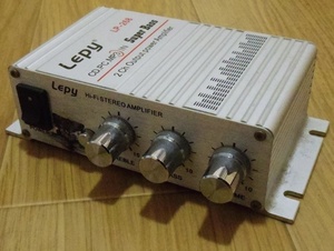 汚れ有り 中古動作品 Lepy デジタル アンプ AC電源アダプター付属 LP-268 2ch Output power Amplifier Super Bass レターパック送料無料！