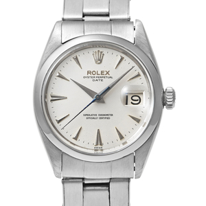 ROLEX オイスターパーペチュアル デイト Ref.1500 シルバー アンティーク品 メンズ 腕時計