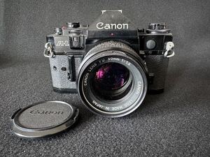 CanonA-1 + レンズ 50mm 1:1.4 動作未確認　ジャンク扱い　フィルムカメラ ニコン 一眼レフ 