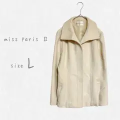 miss paris Ⅱ ミスパリ アイボリー アウター コート Lサイズ