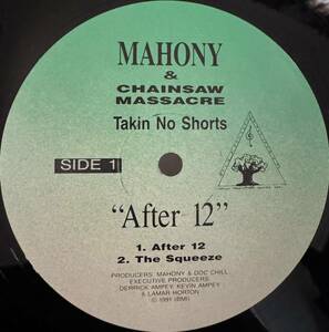 激レア MAHONY&CHAINSAW MASSACRE Takin No Shorts DJ koco kiyo muro shige ランダム ラップ ニュースクール 1991 レコード