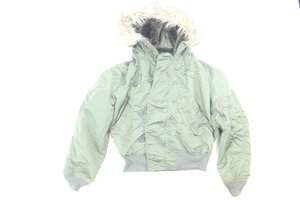 ALPHA INDUSTRIES アルファ インダストリーズ ジャケット ブルゾン MA-1 サイズ MEDIUM 100％ナイロン カーキ メンズ 4026-NA