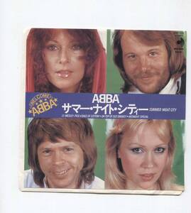 【EP レコード　シングル　同梱歓迎】ABBA アバ　■ SUMMER NIGHT CITY サマー・ナイト・シティー　■ DISCO MATE DSP-122 日本盤