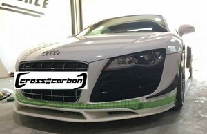 ●アウディ AUDI 2008～2016 42B R8用カーボンカナード2点セット/LMS/クーペ/スパイダー/本物カーボン/人気商品/クロスカーボン/リップ/