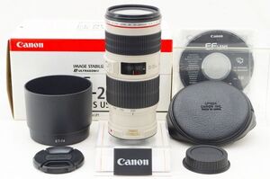 ☆極上美品☆ Canon キャノン EF 70-200mm F4 L IS USM 元箱 付属品 ♯24122804