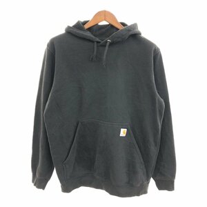 SALE/// Carhartt カーハート ワンポイントロゴ パーカー トップス ワーク ブラック (メンズ M) P9716