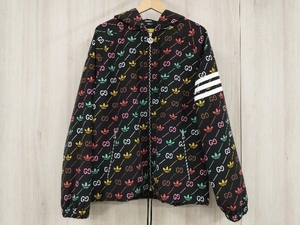 GUCCI グッチ adidas アディダス トレフォイル ジャケット GG ロゴ マルチカラー ブラック 23SS サイズ44 722262 店舗受取可