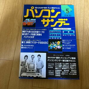 パソコンサンデー テキスト 第5期 新紀元社 BASICプログラム mz-5500