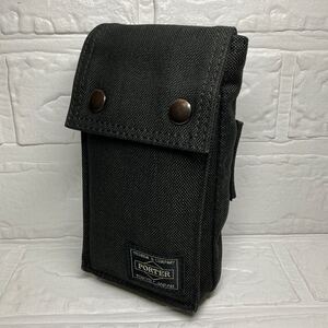 PORTER スモーキー モバイルポーチ墨黒スモーキーブラック美品　送料無料