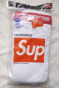 新品 Supreme × Hanes Boxer Brief (4Pack) 4枚セット アンダーウェア ボクサーパンツ 国内正規品 ヘインズ