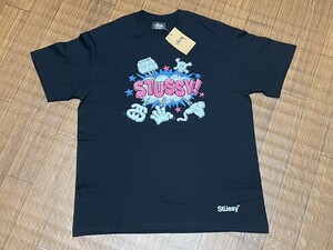 未使用 ステューシー 半袖Tシャツ ブラック 黒 Lサイズ STUSSY