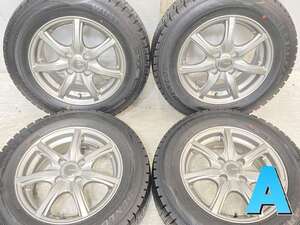 中古タイヤ スタッドレスタイヤ ホイールセット 4本セット 175/70R14 　 MILLOUS 14x5.5 40 100-4穴 ダンロップ ウィンターマックス WM02