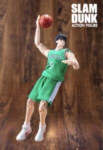 【即納】スラムダンク 1/10 可動フィギュア 花形透 5号 翔陽 緑ユニフォーム SLAMDUNK ACTION FIGURE 非s.h.figuarts figma 緑シャツ