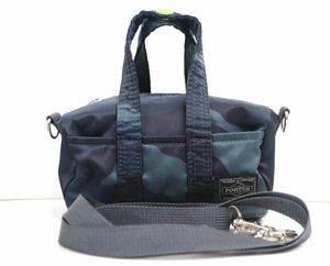 PORTER ポーター HOWL WOODLAND CAMO ハウル ウッドランドカモ ウッドランドネイビー 2WAY BOSTON BAG MINI ボストンバッグ◎6147-2