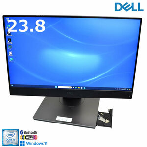 23.8型 フルHD 液晶一体型 DELL Optiplex 7460 AIO Core i5 8500 m.2SSD256G HDD500G メモリ8GB Wi-Fi Bluetooth マルチ Windows11